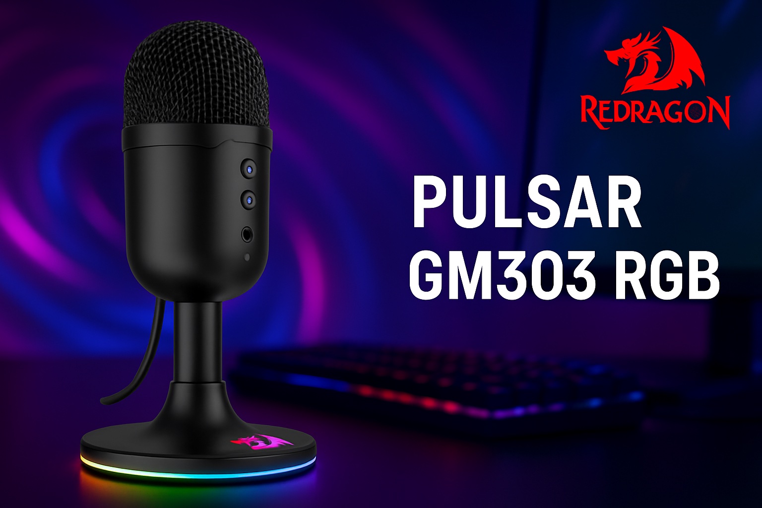Redragon Pulsar GM303 RGB Black – революція у світі доступного професійного звуку!  